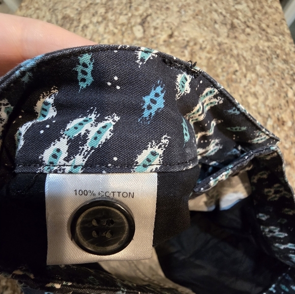 Shades of Grey by Micha Cohen Geometric Shorts Black‎ Men's Size 30 - Picture 7 of 11